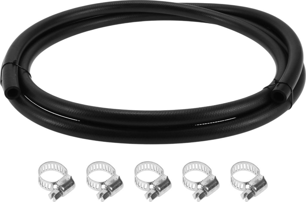 5/8" Kraftstoffleitungssatz 10ft Vakuumschlauch Automobil-Kraftstoffschlauch mit 5 Schellen 1 Satz