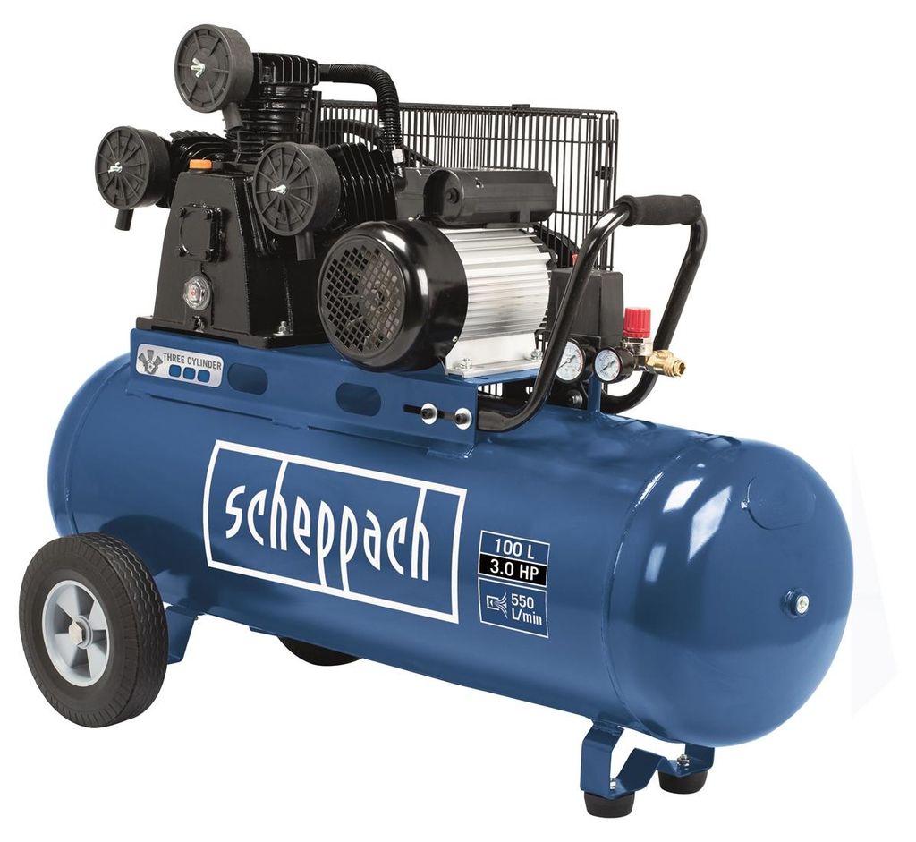 Scheppach Druckluft Kompressor HC550TC 10bar 100L Produktbild 
