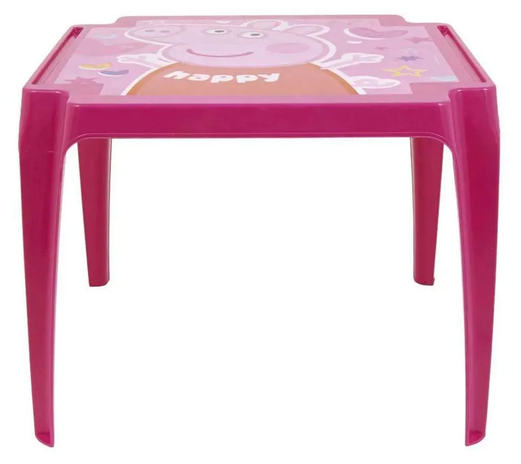 Table de jeux Peppa Pig pour dessiner et manger - Plastique durable