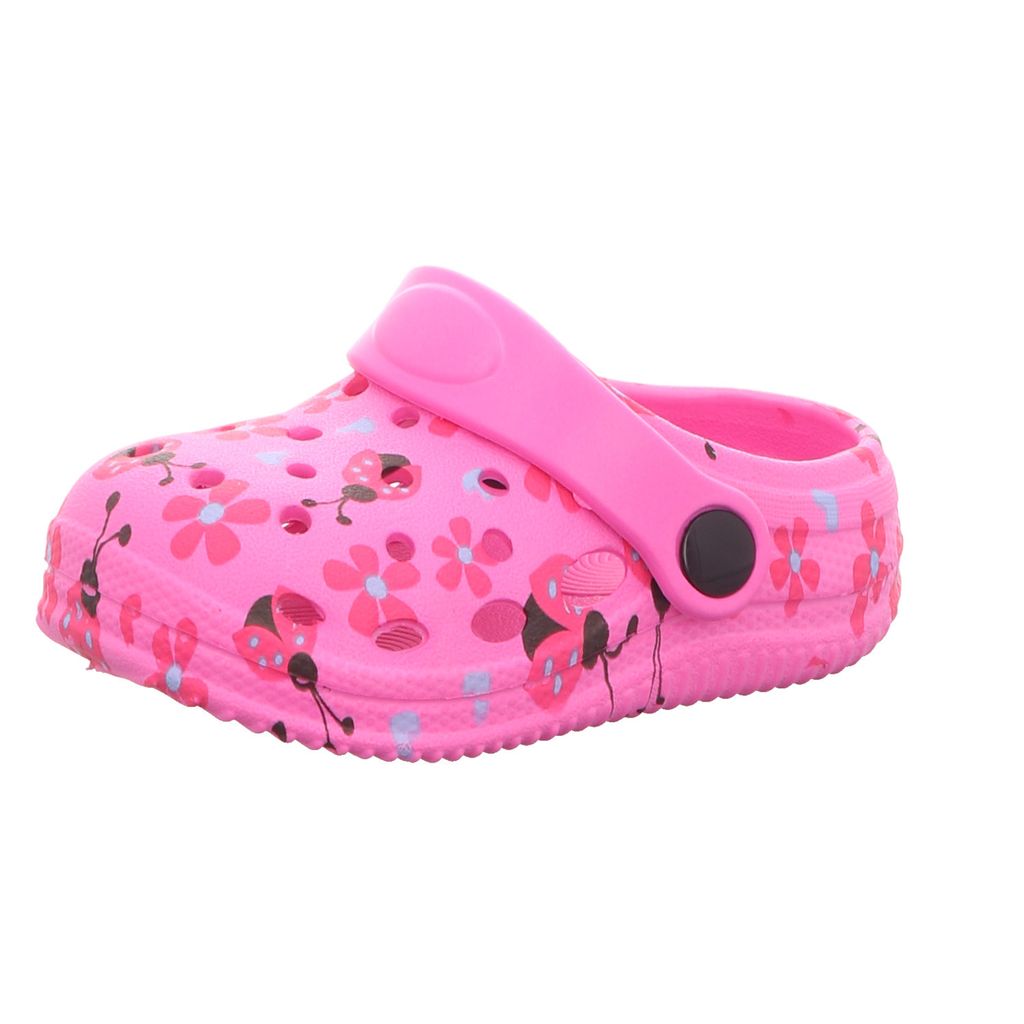 Sneakers Kinder-Badeschuh Blumen-Muster Pink, Farbe:rot, EU Größe:24