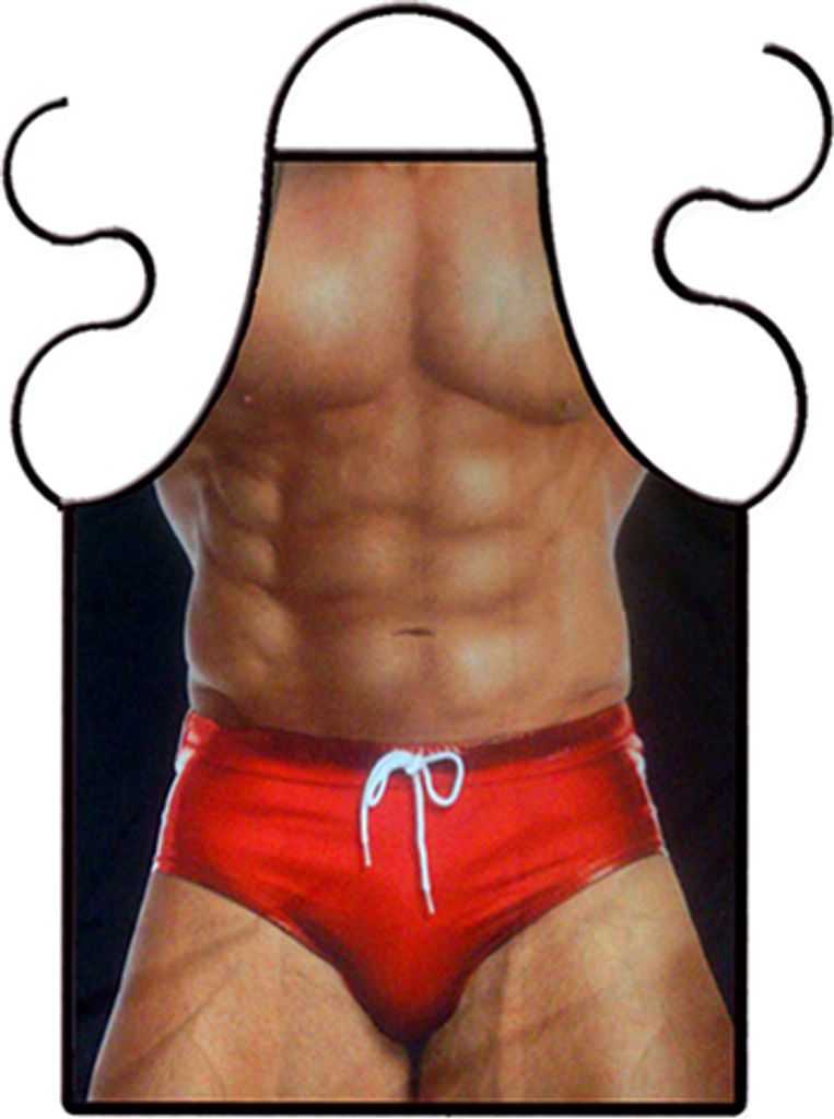 Schürze Sexy Mann in Badehosen