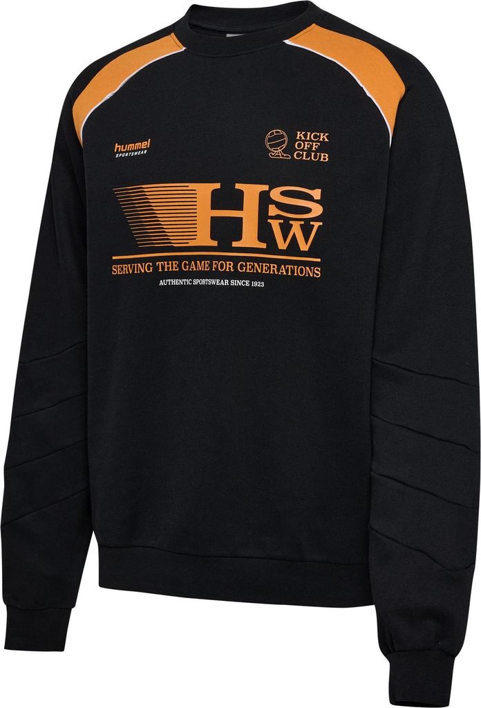 Hummel Hmloversized Crew Hsw - black, Größe:XXL