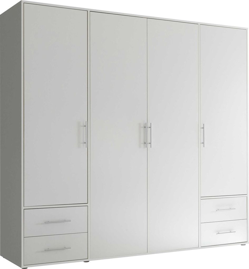 Kleiderschrank Valencia - 206x60x195cm - 4 Türen und 4 Produktbild 
