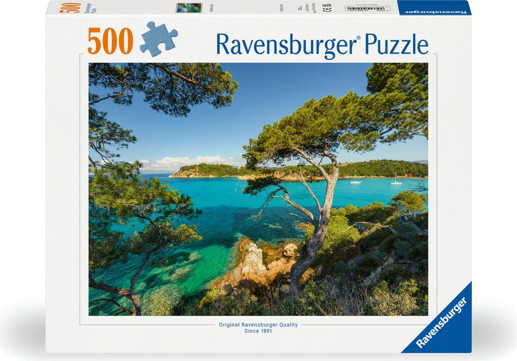 Ravensburger Puzzle Schöne Aussicht, Erwachsenenpuzzle, 500 Immagine del prodotto 