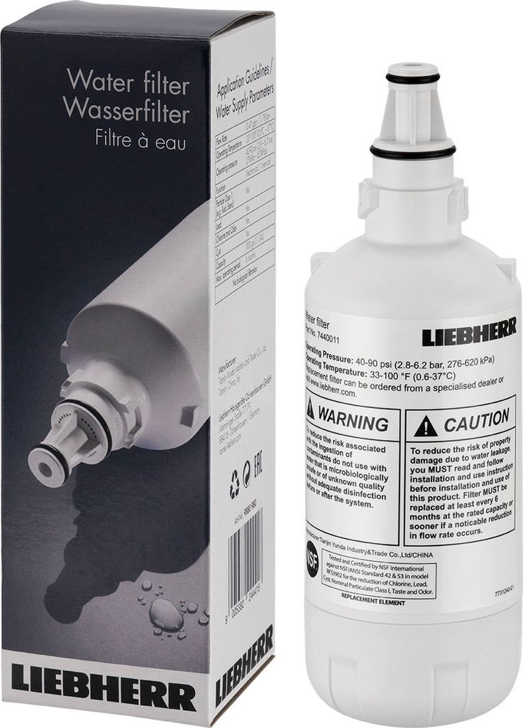 Liebherr 9880980 Wasserfilter für Kühlschränke – Part No. Produktbild 