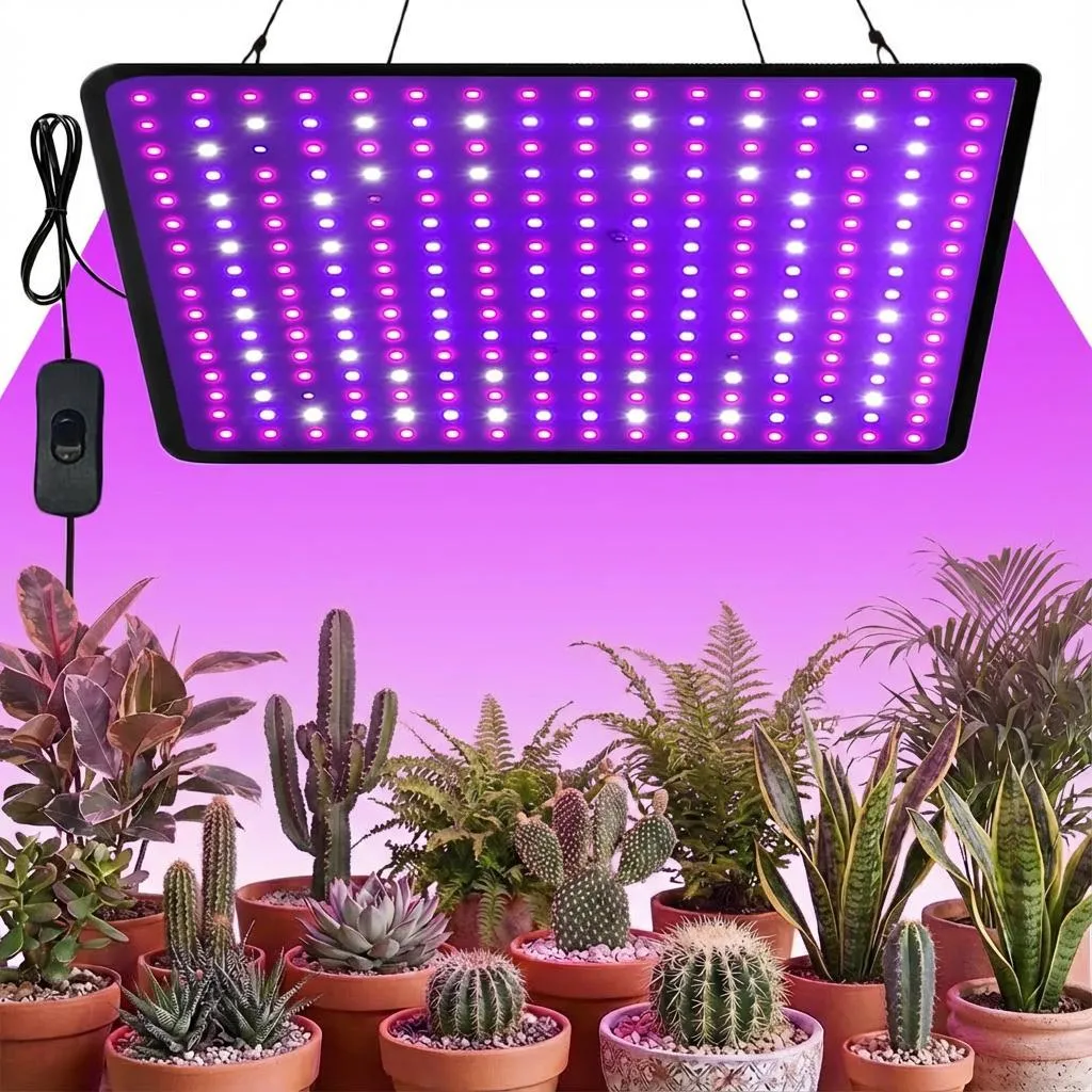 Lampe pour Plantes d'Intérieur LED 30W Contre le Manque de Lumière 256 LED