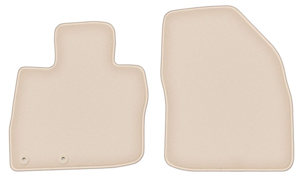 DURBAN Beige Velours-Fußmatten vorne für Honda Civic VIII Schrägheck (2006-2012)