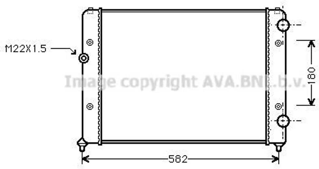 Radiateur pour Passat 35I PRASCO VNA2119 : Refroidissement moteur OE