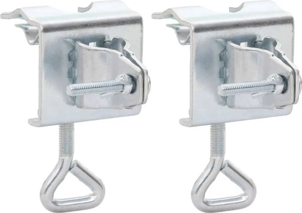 Support de parasol pour balcon 2 pcs 32 mm en acier galvanisé robuste