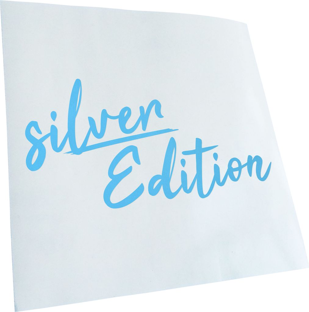 Kiwistar - Autoaufkleber - Silver Edition - Lichtblau - 30x15cm - Aufkleber für Auto, Laptop, Fahrrad, LKW, Motorrad mehrfarbig JDM Decal Racing