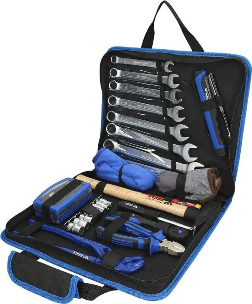 Trousse à outils 58 pièces en sac nylon pour entretien maison et auto