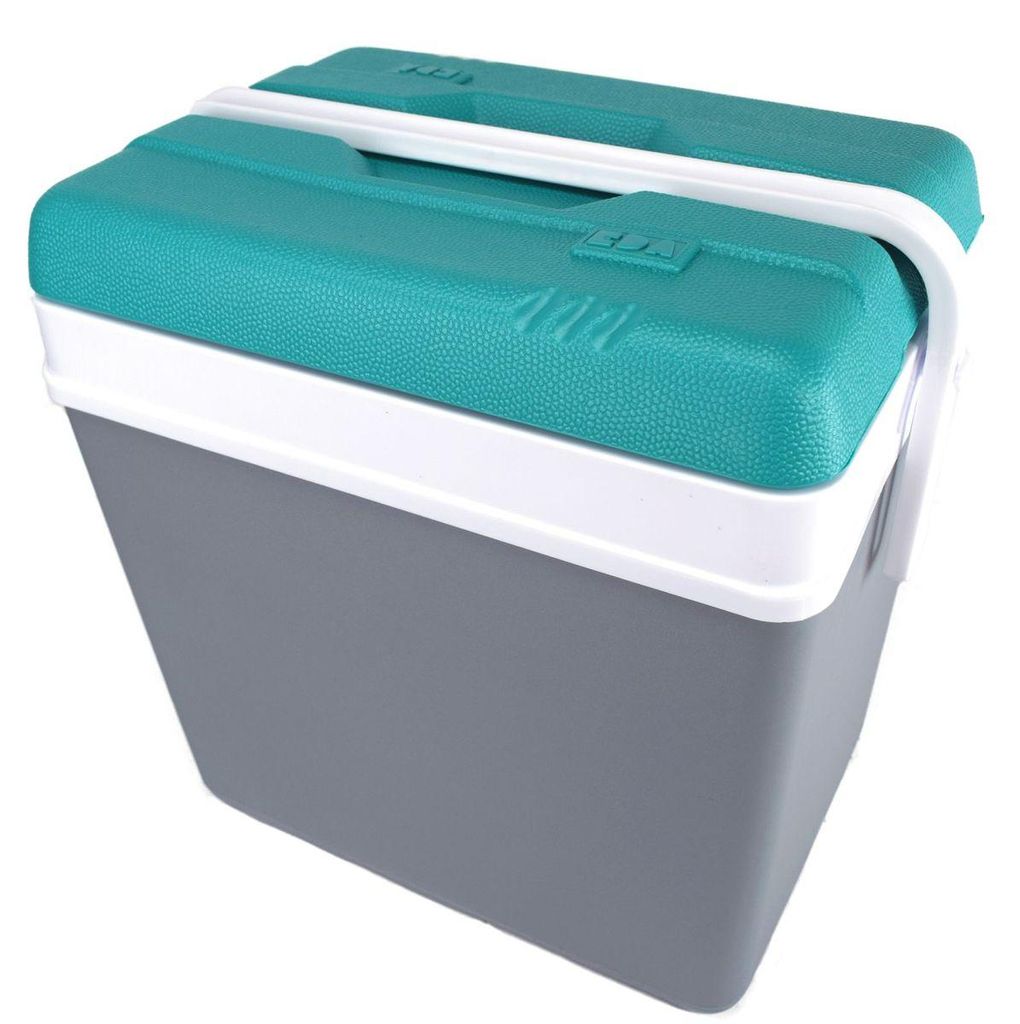 EDA Kühlbox Kunststoff 24 Liter grau / lagunenblau Produktbild 