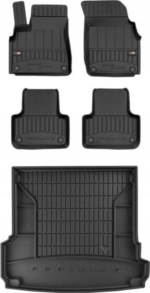 3D SET Gummimatten und Fußmatten Audi Q7 2 ab 2015-
