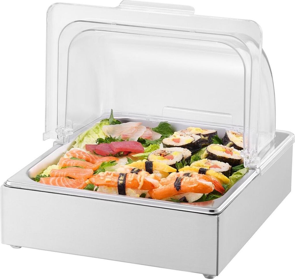 Countertop Food Serving Display Container Condiment Dispenser with Lid