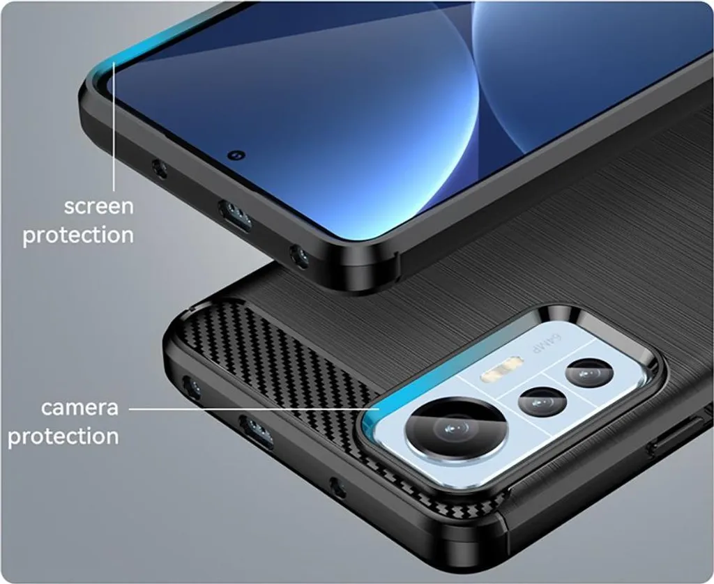 Tech-Protect Tpucarbon Xiaomi 12 Lite Nero | Custodia Professionale - 6
