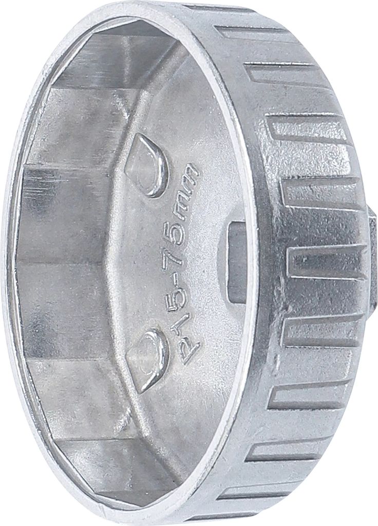 BGS 1045 Ölfilterkappe aus Aluminium-Druckguss, 75 mm x 15-kant