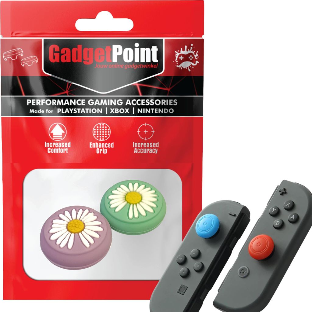 Thumbgrips - Thumb Grips voor Nintendo Switch Joy-Con Controllers - Gaming Thumbgrips - Performance Anti-Slip Thumbsticks - Bescherming Accessoires...