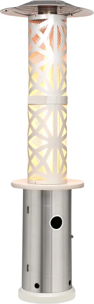 Chauffage de terrasse 11,2 kW à flamme visible et rayonnement 360°