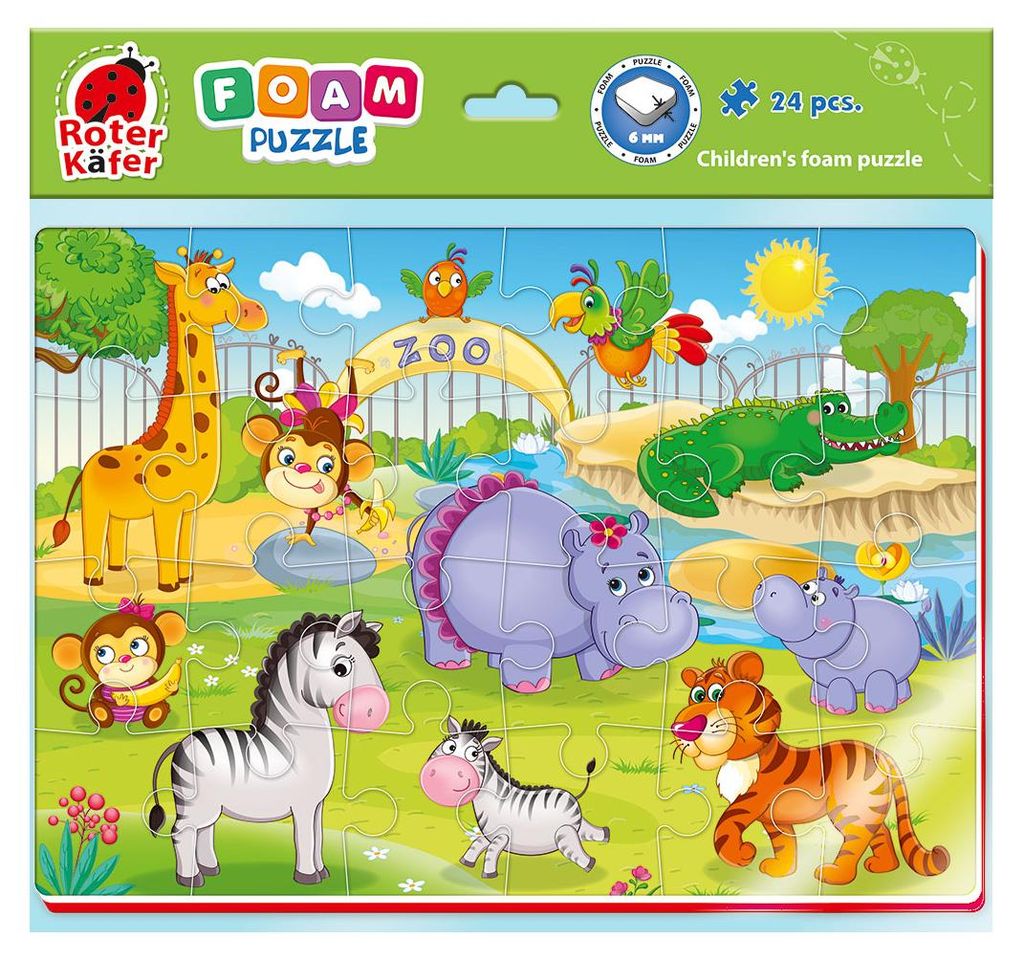 Puzzle piankowe A4 Zoo z wesołymi obrazkami Obrázok produktu 
