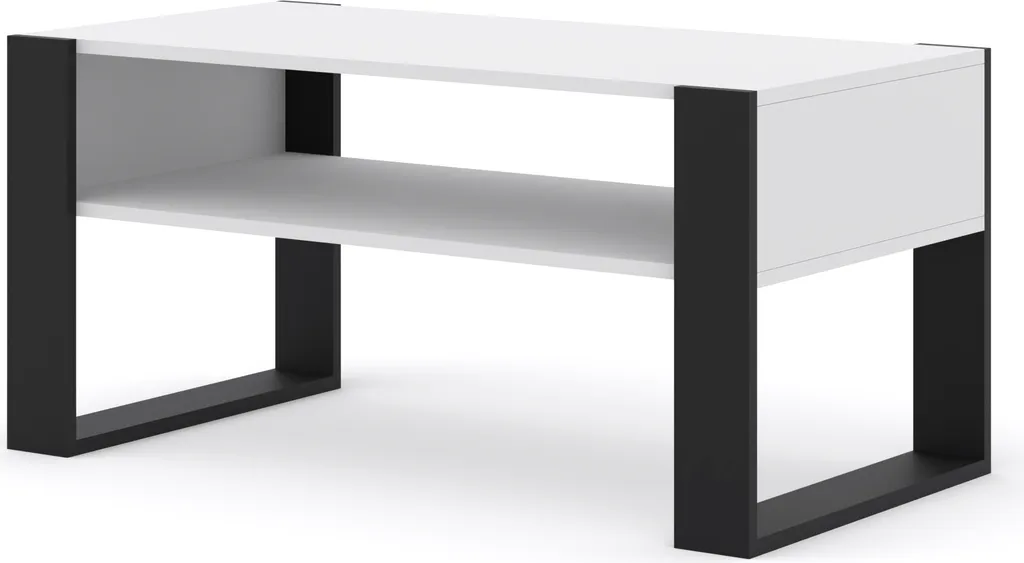 Table basse MONDI 100 cm : gagnez de la place avec l'étagère de salon