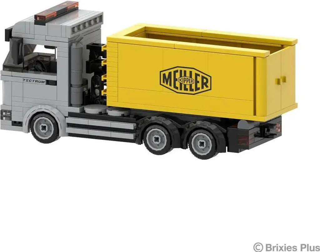 BRIXIES Plus MAN Abrollkipper camion Meiller en mini briques - 3