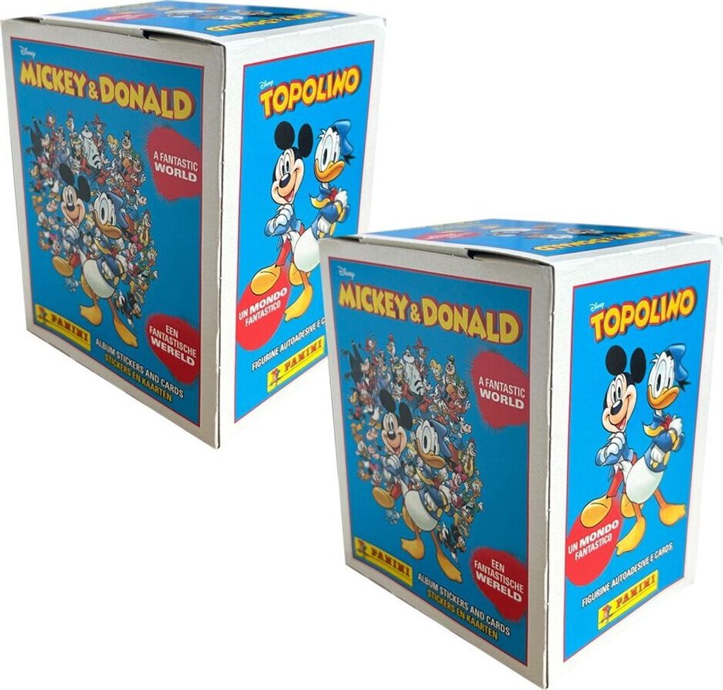 Micky & Donald - Eine Fantastische Welt - Sammelsticker - 2 Displays (72 Tüten)