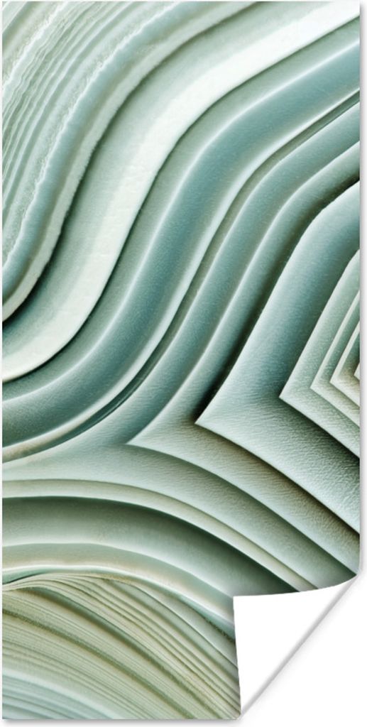 MuchoWow Poster Naturstein - Abstrakt - Grau 40x80 cm - Dekoration