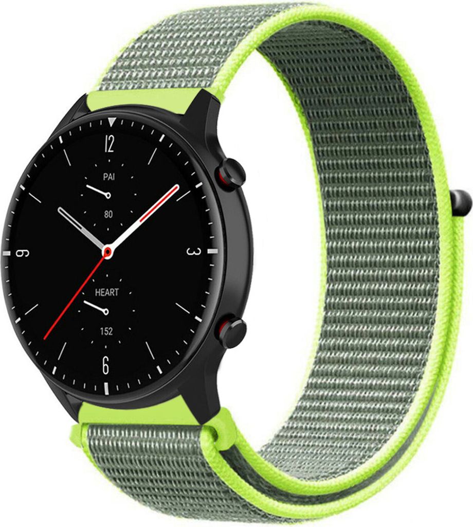 Strap-it Amazfit GTR 2 Nylonarmband (Fluoreszierend)