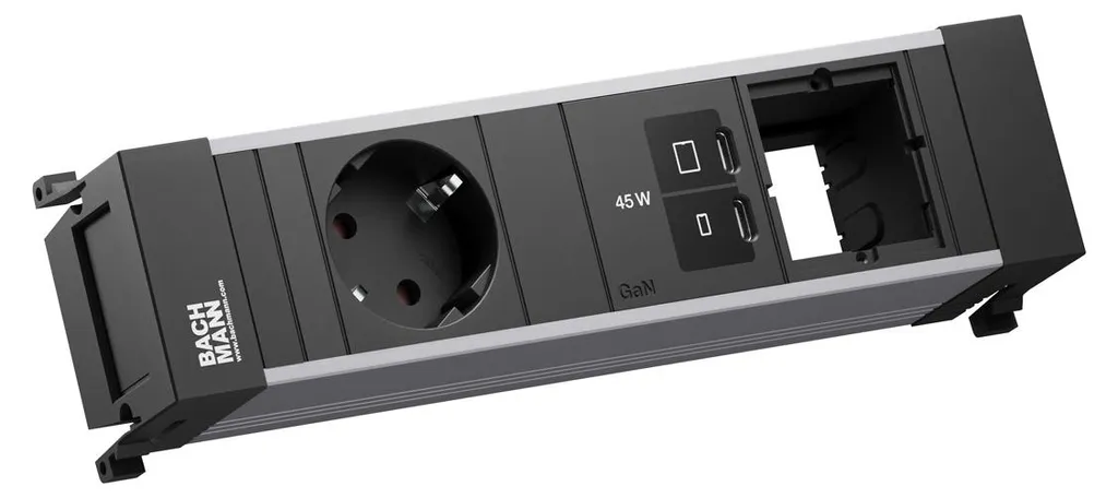 Dites adieu aux câbles : Prise Bachmann Power Frame avec USB-C 45W Intégré