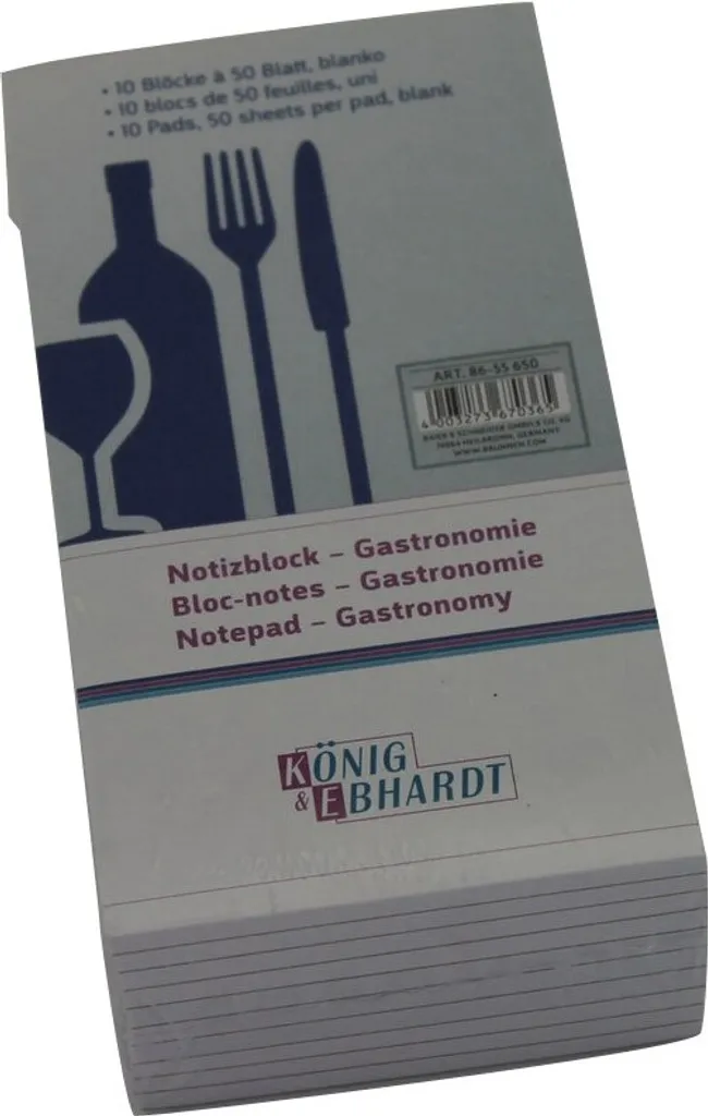 Carnet de commande restaurant 50 feuilles en pack économique de 10 - 4