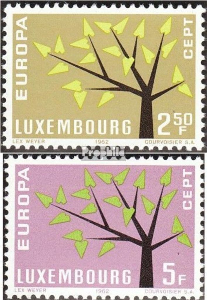 Briefmarken Luxemburg 1962 Mi 657-658 (kompl.Ausg.) postfrisch Europa