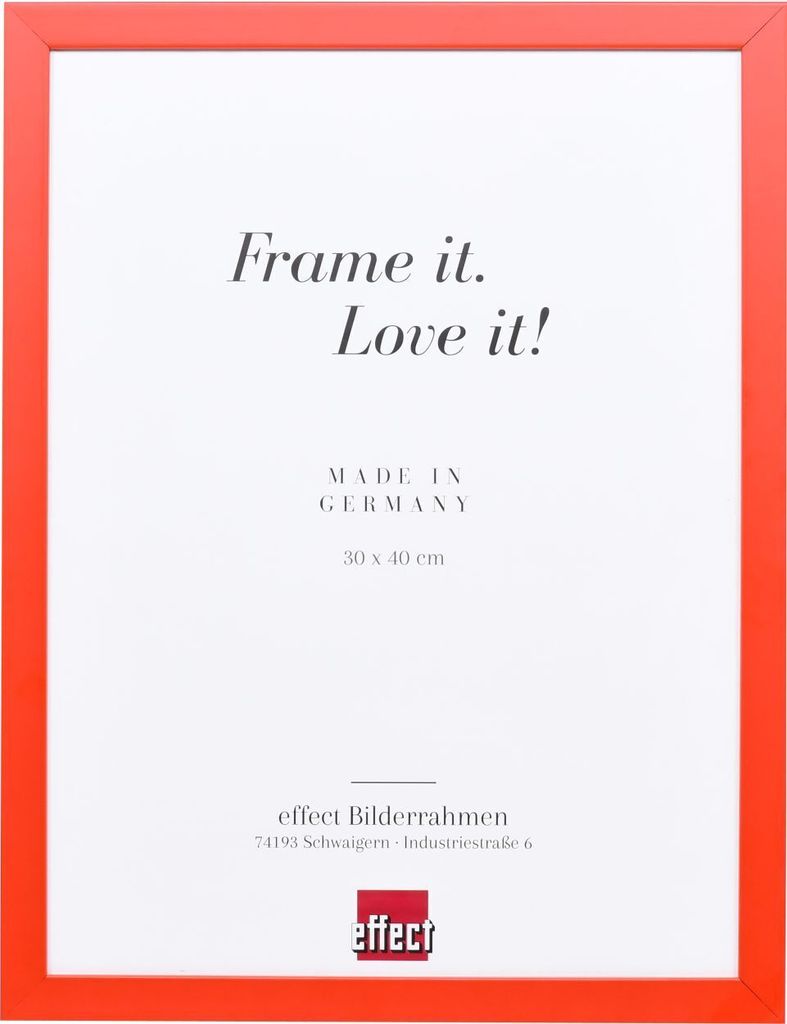effect Holzrahmen Top Cube 20x30 cm rot Normalglas