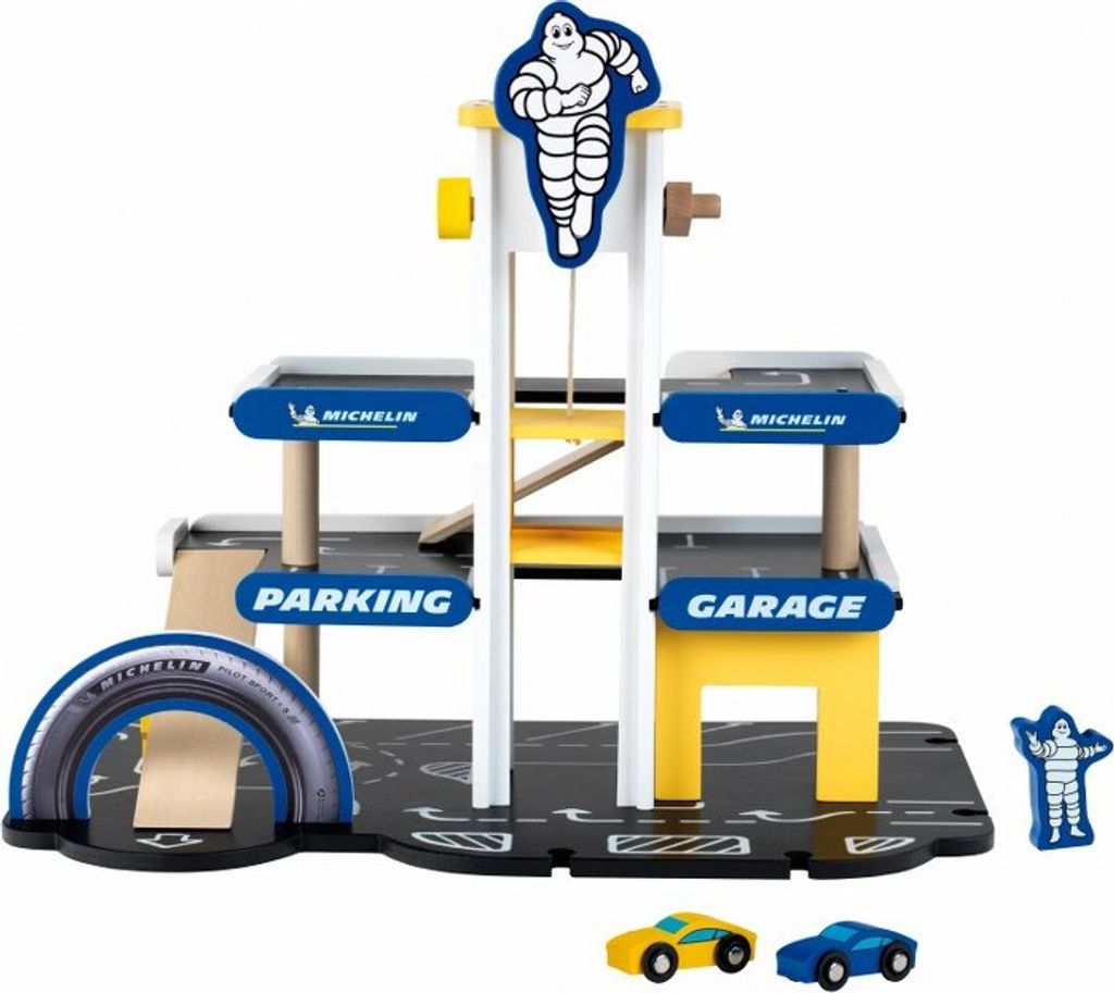 Theo Klein Garage Michelin avec 3 niveaux, bois Image du produit 