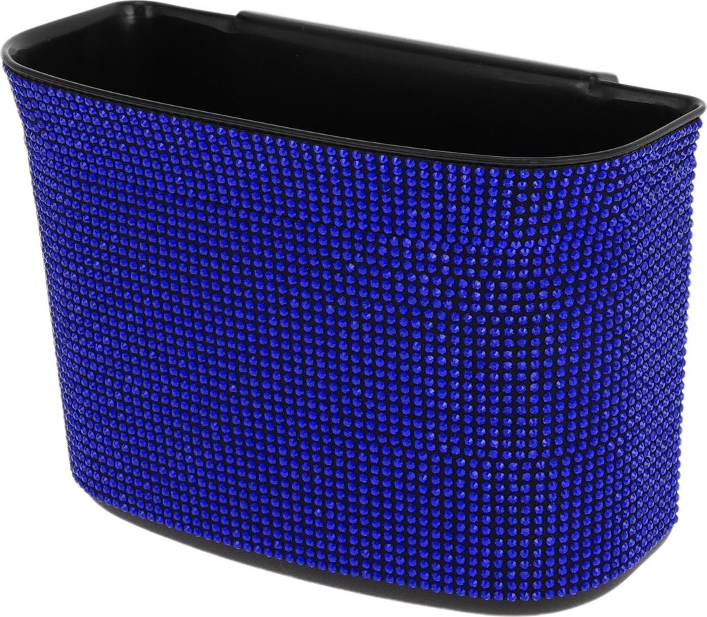 Auto-Mülltonne Tragbare Auto-Tür-Mülltonne Blau 1 Stk 18x8x13cm ABS