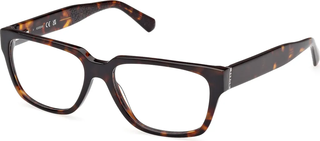 Lunettes Guess GU50150 en Acétate Écaille Marron pour Homme Moderne