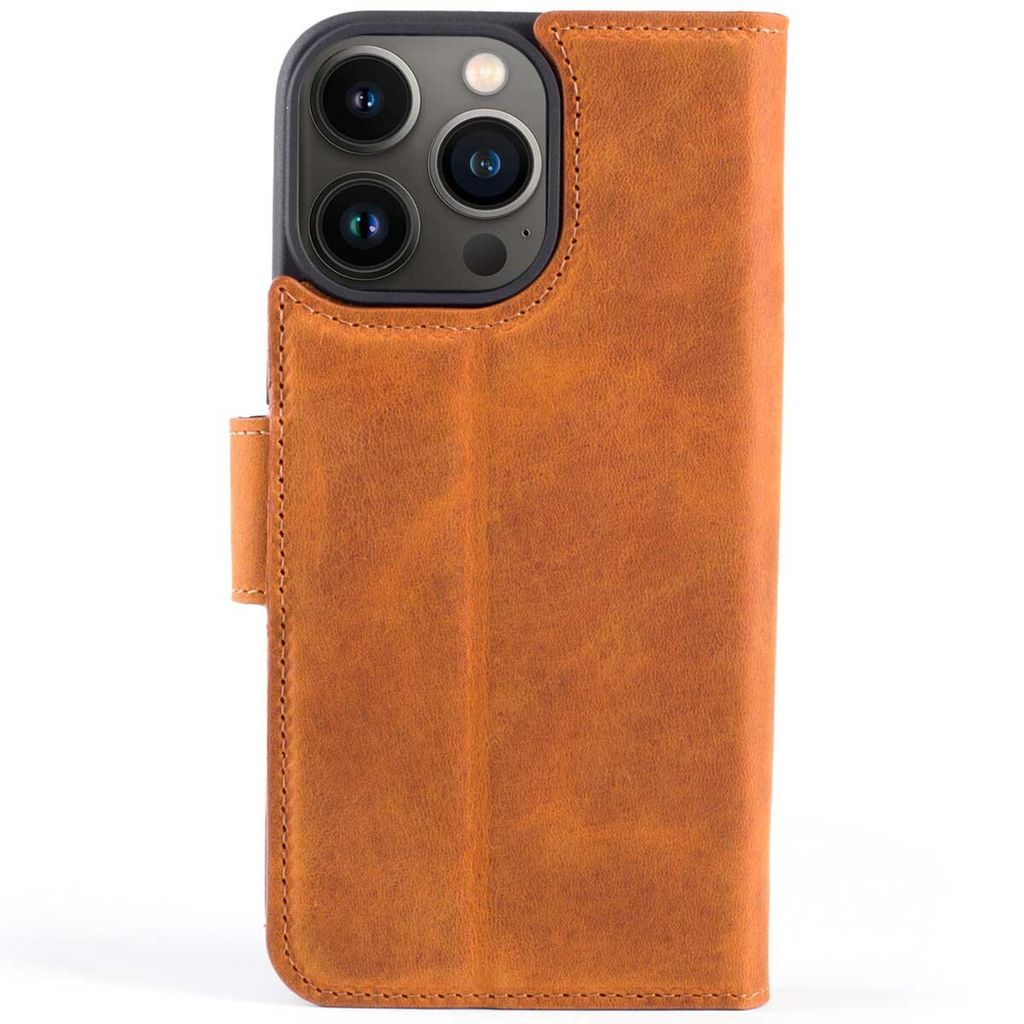 Wachikopa Lederhülle kompatibel mit iPhone 13 Pro mit Kartenfach