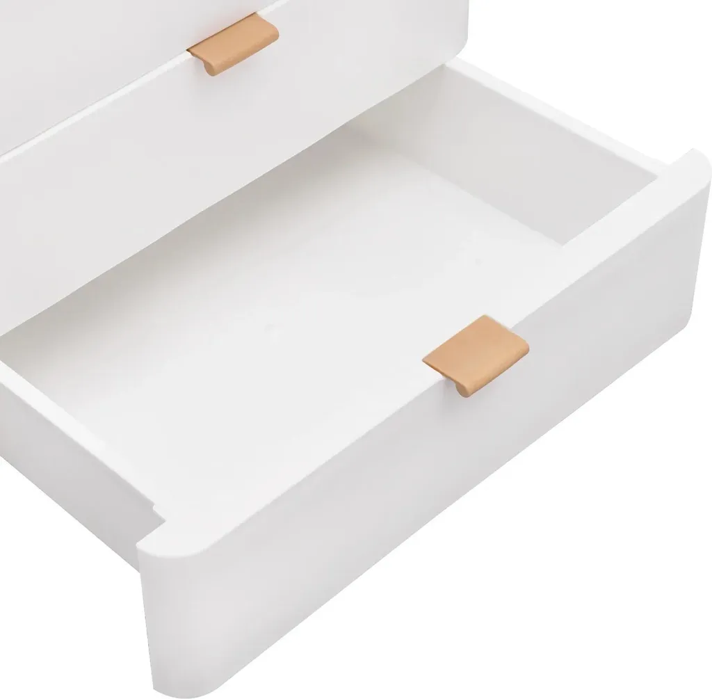 Rangement de bureau blanc pour documents et accessoires - 3 tiroirs