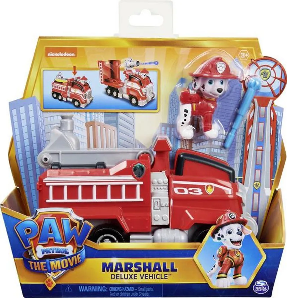 Véhicule Pat' Patrouille : Le camion de pompier de Marcus avec figurine
