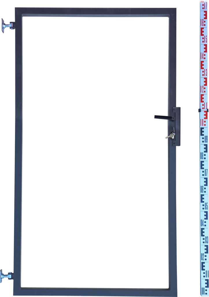Gartentor - Rahmen für Zaunlatten und Paneele 170 cm Graphit RAL7016 Anthrazit Zaunlatten