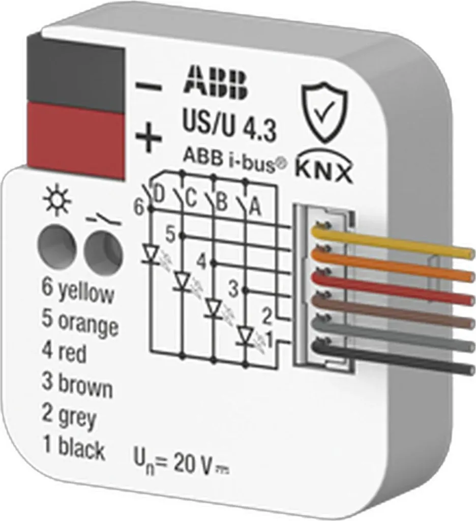 Interface Universelle ABB US/U4.3 pour Pilotage Volets et Éclairage
