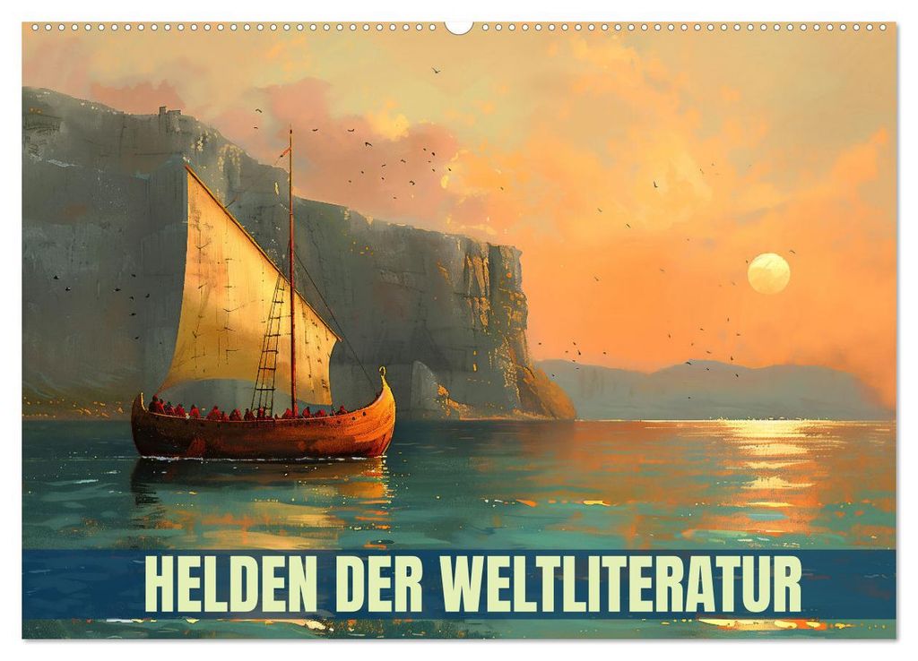 Helden der Weltliteratur (Wandkalender 2027 DIN A2 quer), CALVENDO Monatskalender