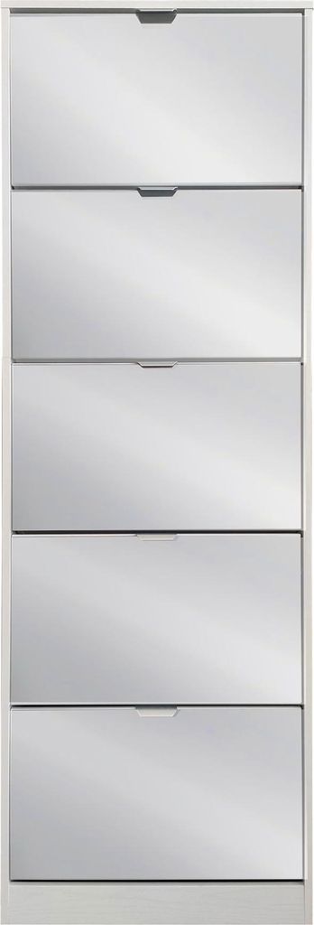 Milani Home - scarpiera moderna 5 ante con specchiocm 24 l Immagine del prodotto 