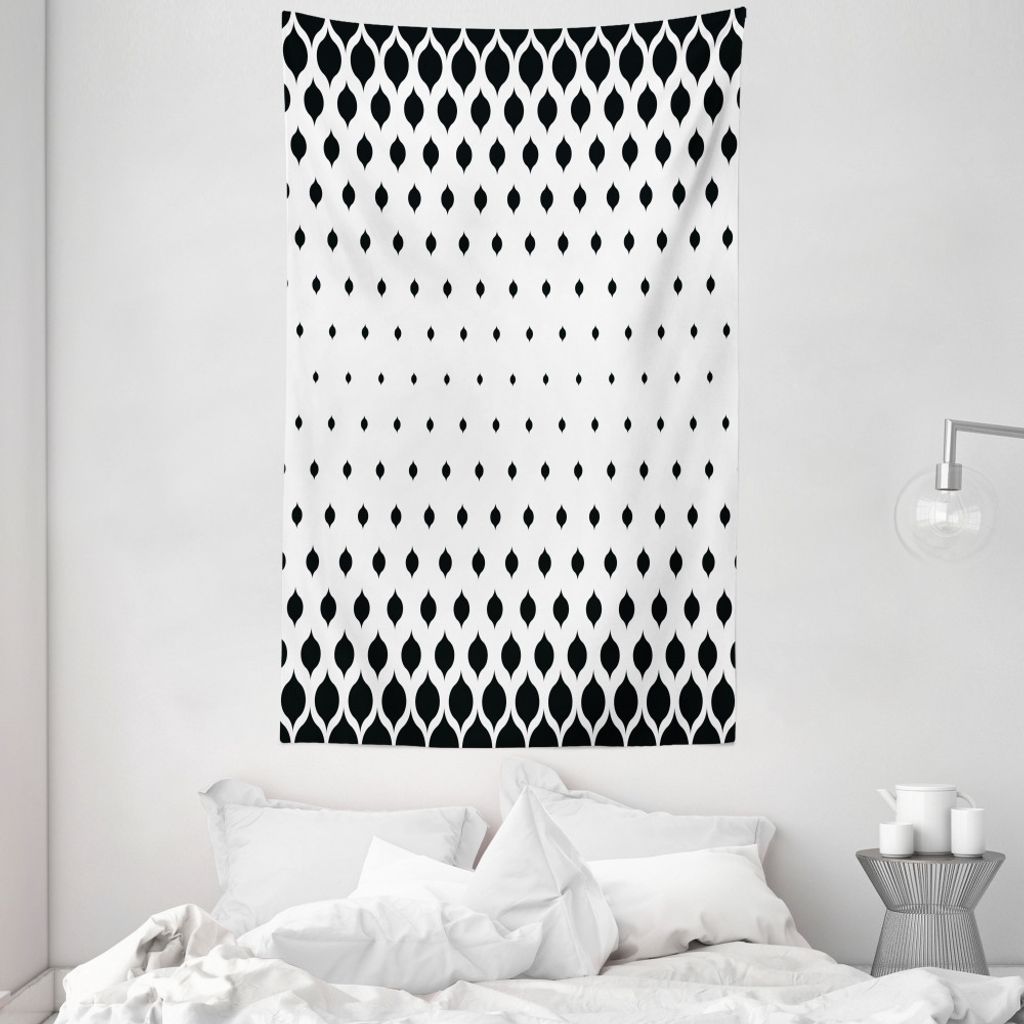 ABAKUHAUS Damast Wandteppich und Tagesdecke, Victorian Fashion Shapes aus Weiches Mikrofaser Stoff Waschbar ohne Verblassen Digitaldruck, 140 x 230...