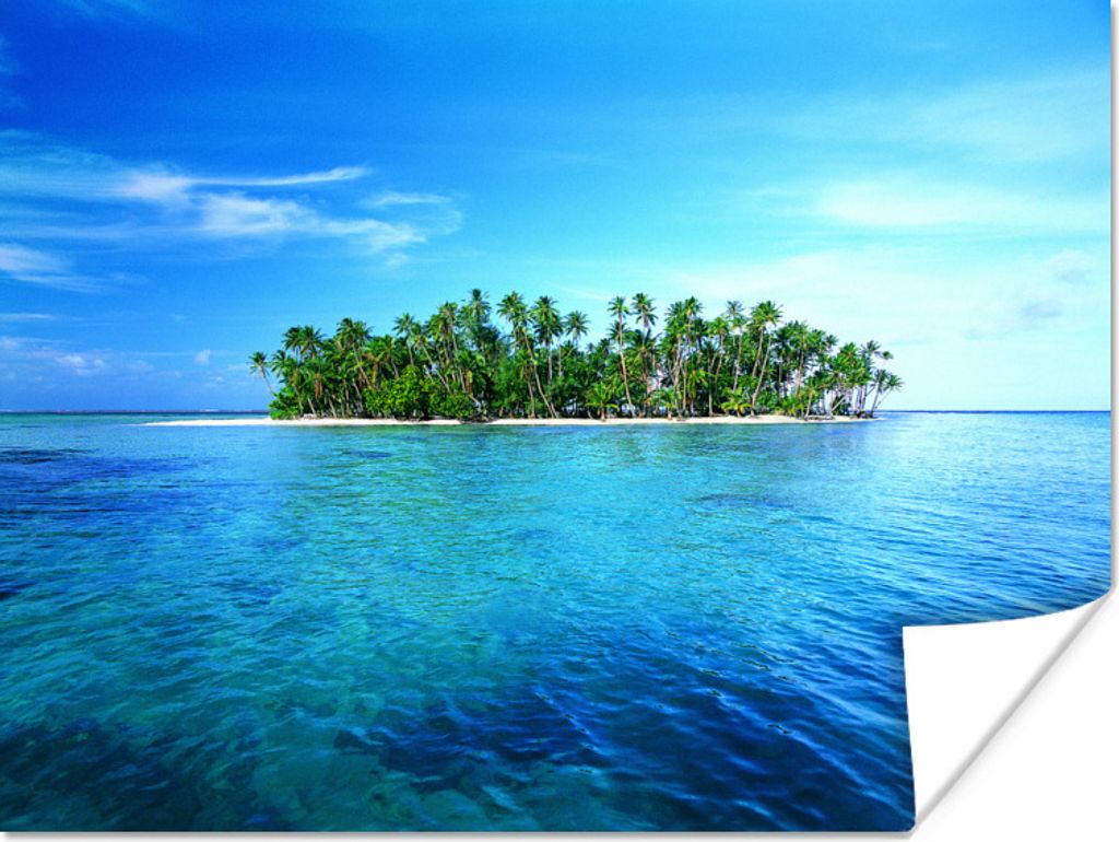 MuchoWow Poster Insel - Tropen - Meer 160x120 cm - Foto Plakat