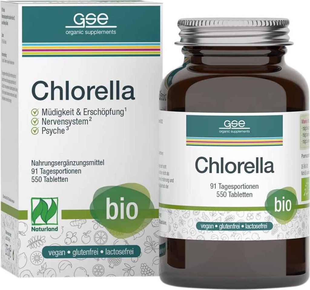 Clorella biologica - 550 compresse 275g Immagine del prodotto 