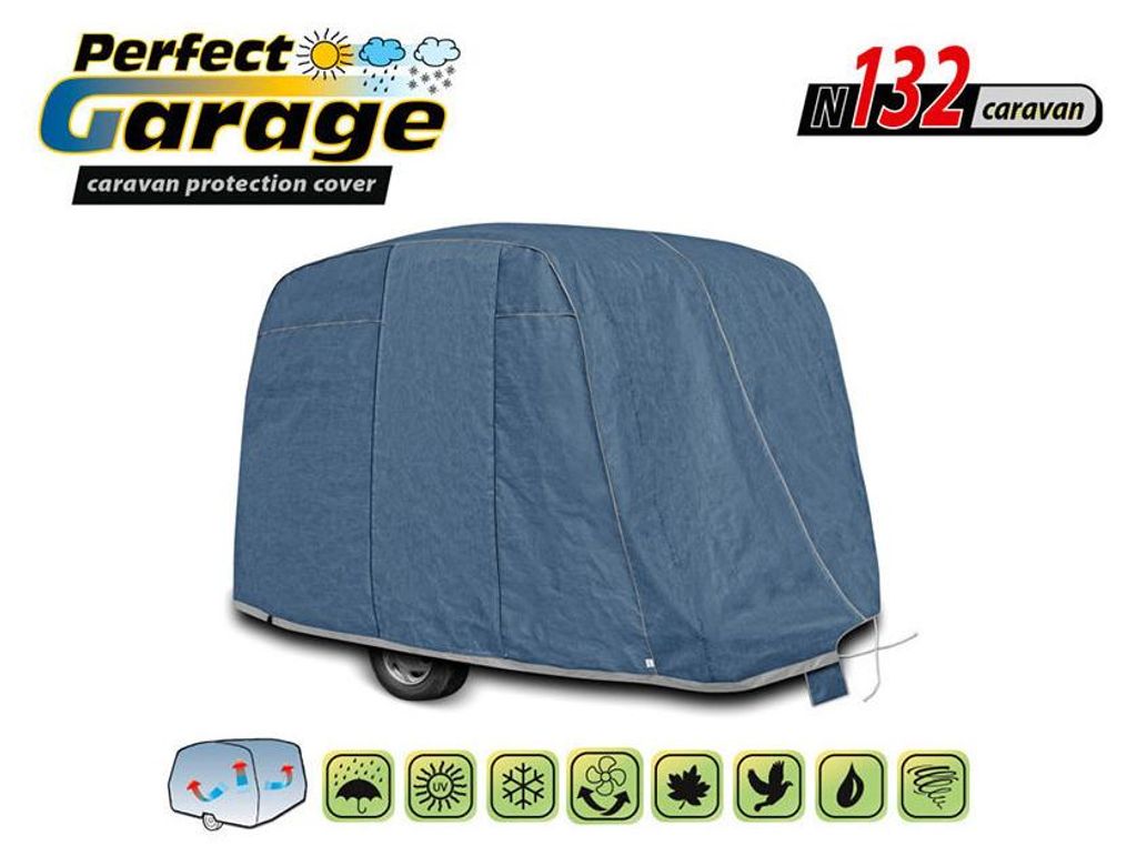 Hoogwaardige conische beschermhoes voor caravans, blauw, Productafbeelding 