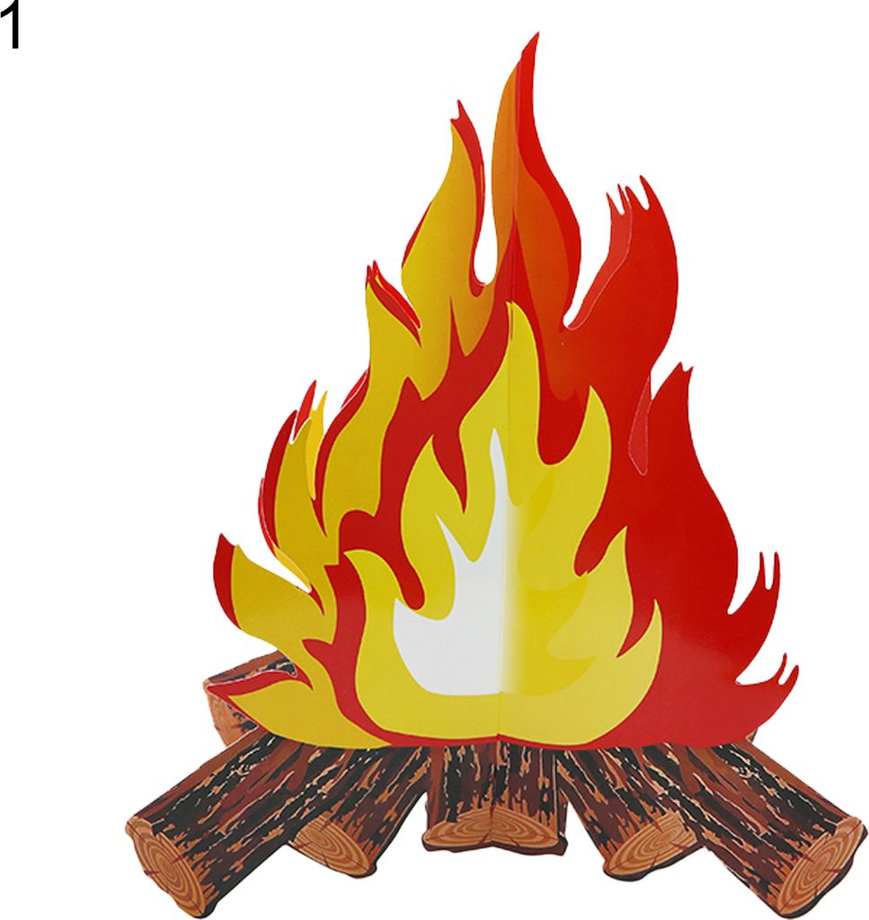 gefälschte Flamme 3D Realistische Kunstpapier rotes vivid künstliches Safe Lagerfeuer für Festival-1