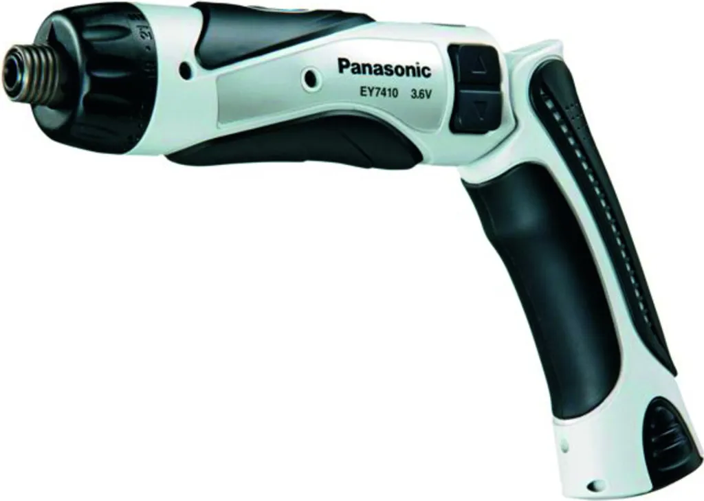 Tournevis articulé Panasonic EY7410 couple 4.4 N-m et batterie de rechange