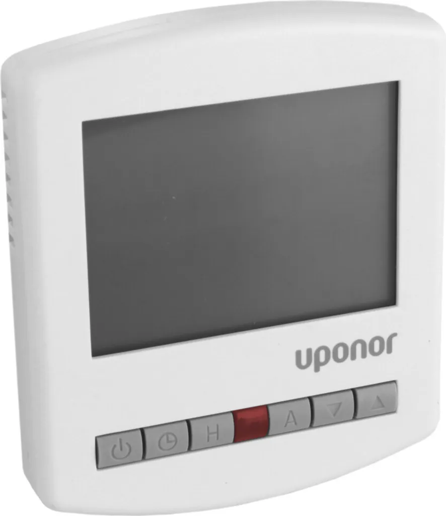 UPONOR Base Prog., sensore ambiente, T-26, programmatore digitale, 230 V, RAL9010, 1 pz. - 2