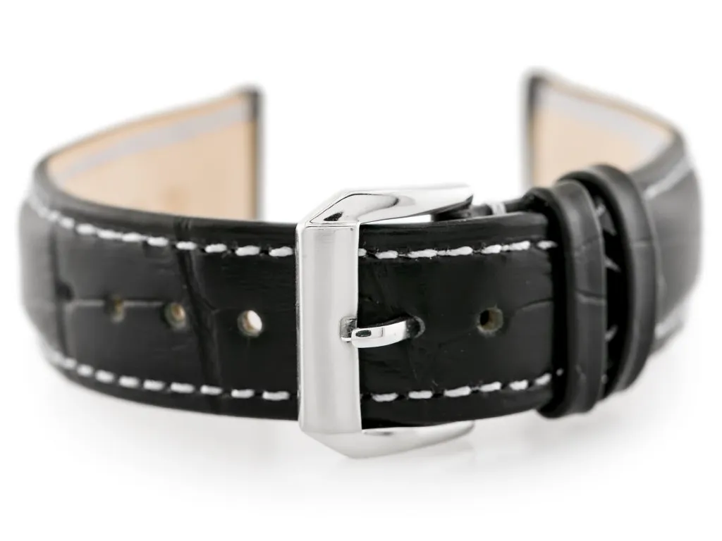 Cinturino Orologio W64 18mm Pelle | Emozioni in Nero e Bianco